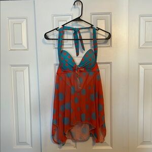 Chic Polka Dot Swim Cover-Up